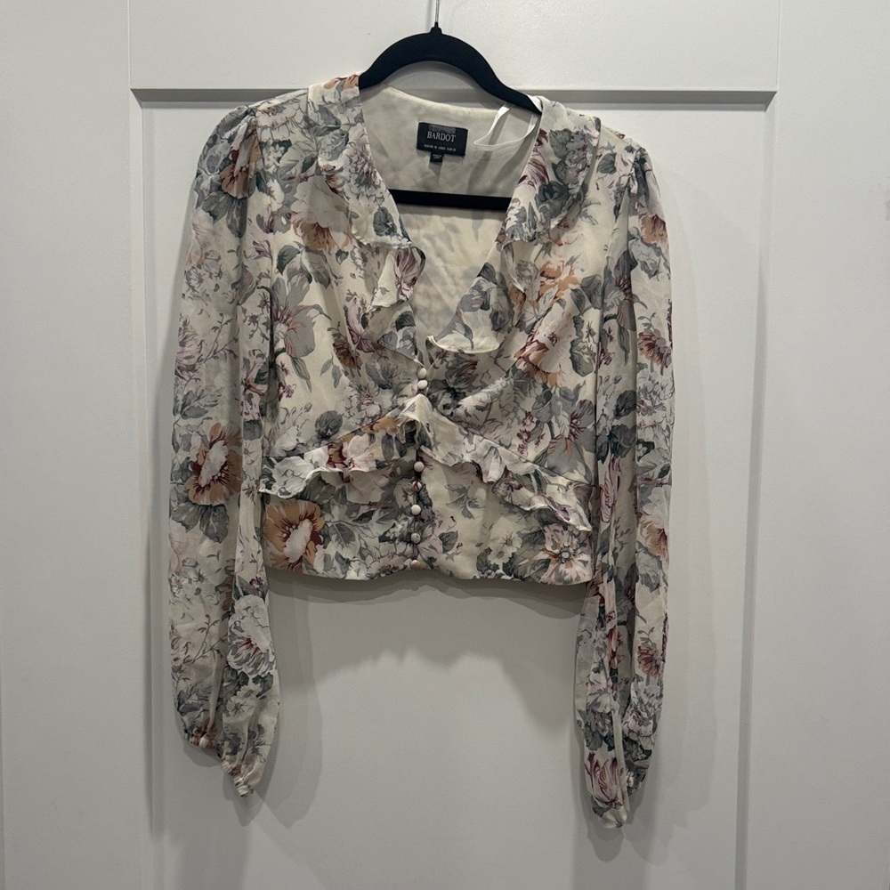 Bardot floral blouse